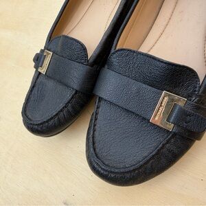 Michael Kors Black Leather Loafers